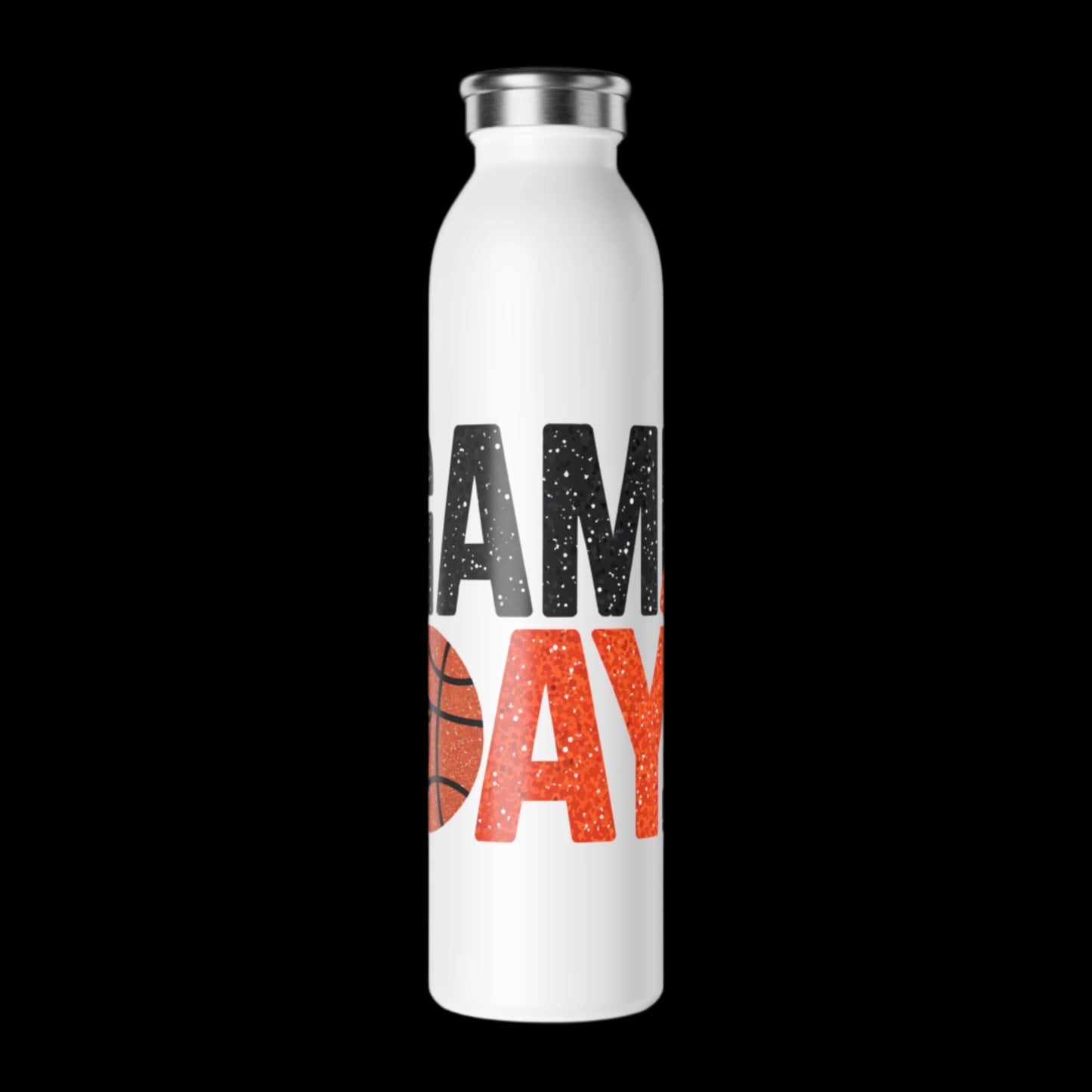 Game Day Slim Water Bottle | Perfect for Basketball Fans