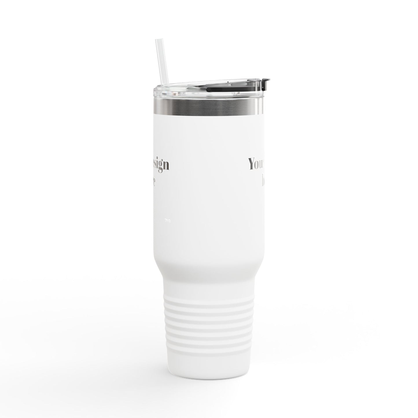 White Personalized Insulated Travel Mug | Custom Design | 40oz