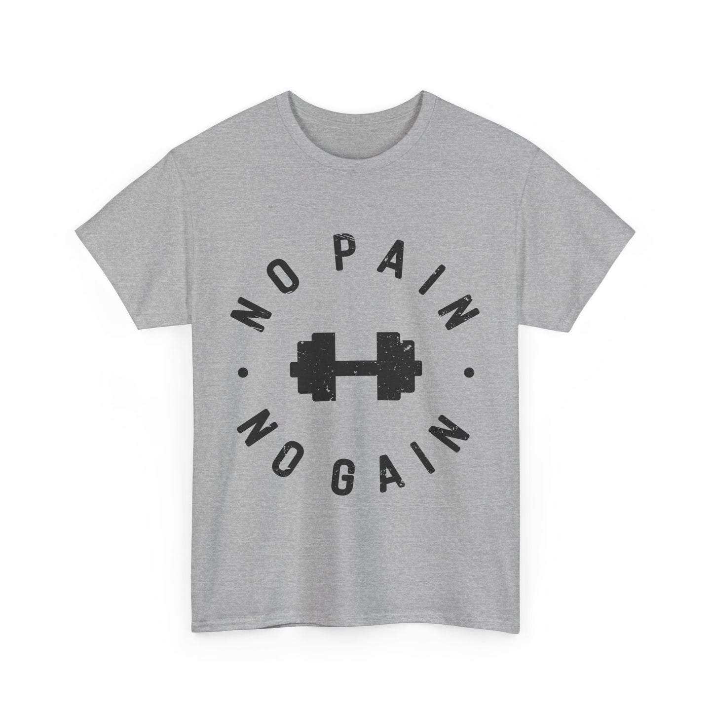 No Pain No Gain  Unisex Heavy Cotton Tee - Perfect for Gym Fans