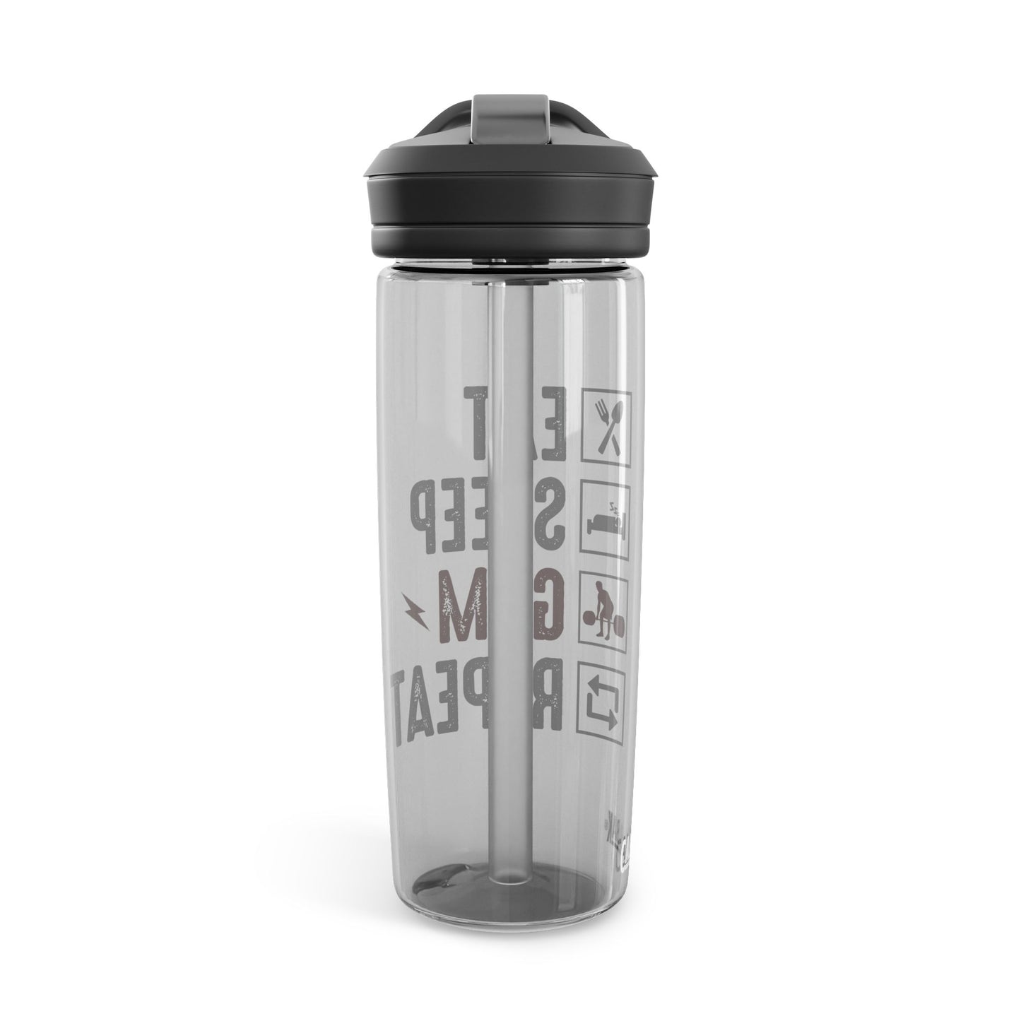 Eat Sleep Gym Water Bottle - 20oz/25oz - Hydrate & Inspire