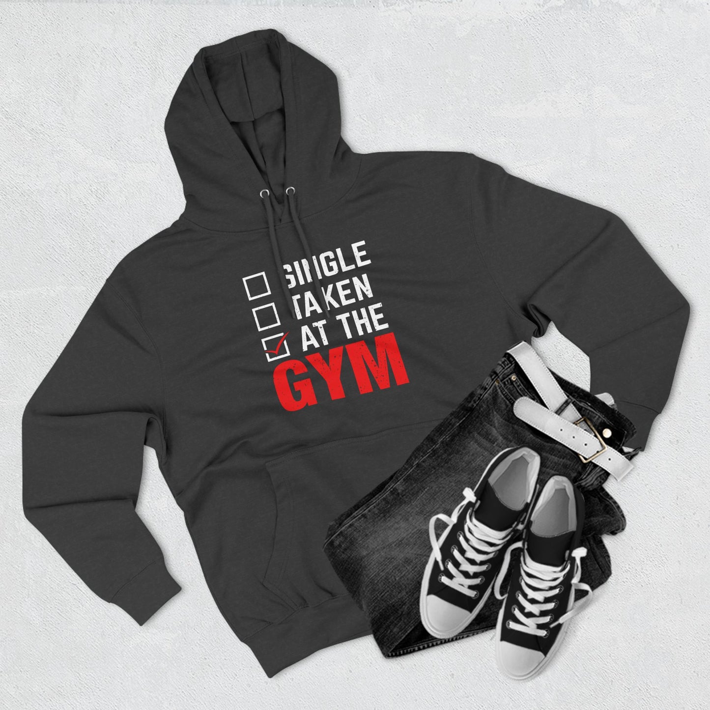 Taken At The Gyn Hoodie - Three-Panel Fleece