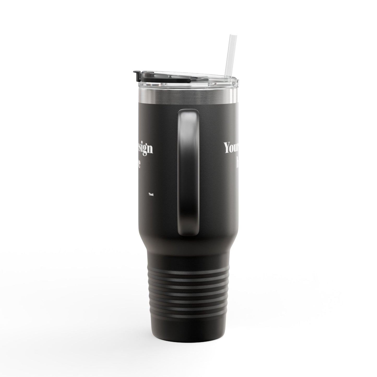 Black Personalized Insulated Travel Mug | Custom Design | 40oz