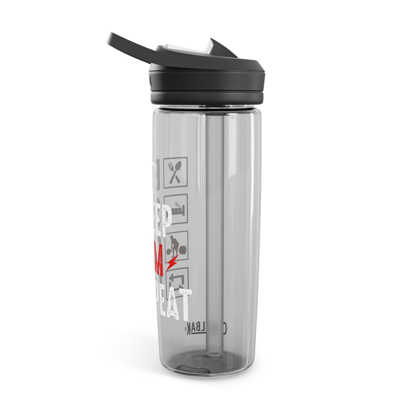 Eat Sleep Gym Water Bottle - 20oz/25oz - Hydrate & Inspire