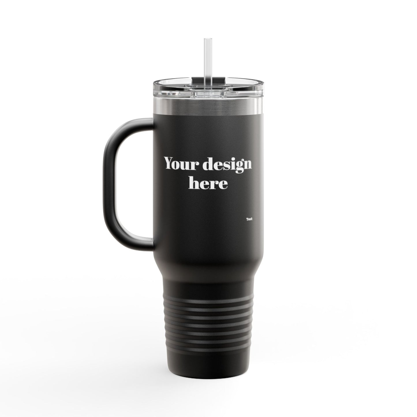 Black Personalized Insulated Travel Mug | Custom Design | 40oz