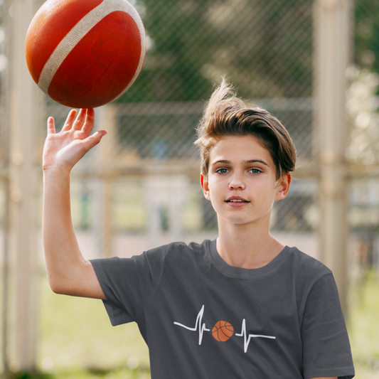 Basketball Unisex Heavy Cotton Tee - Perfect for Basketball Fans