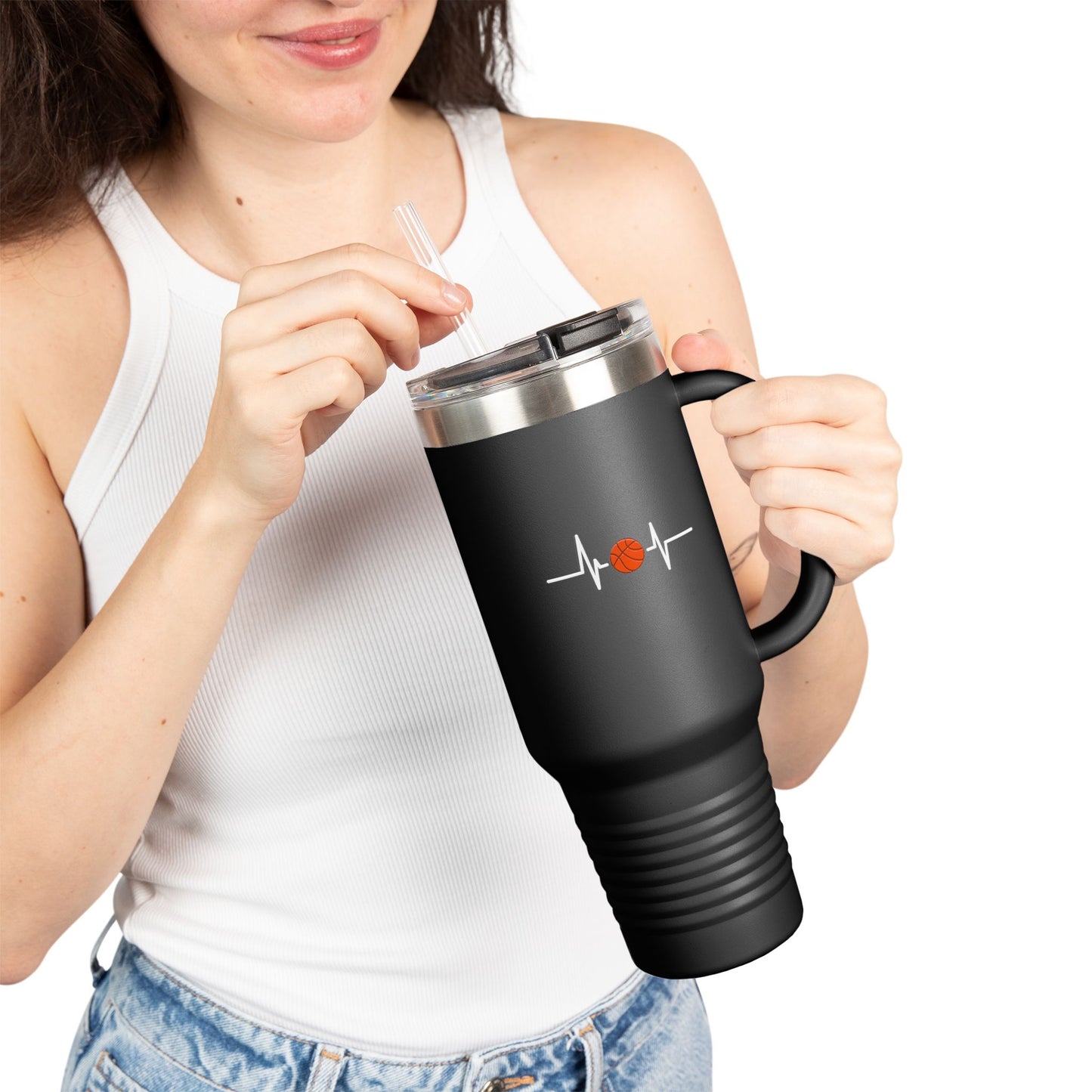 Basketball Insulated Travel Mug - 40oz