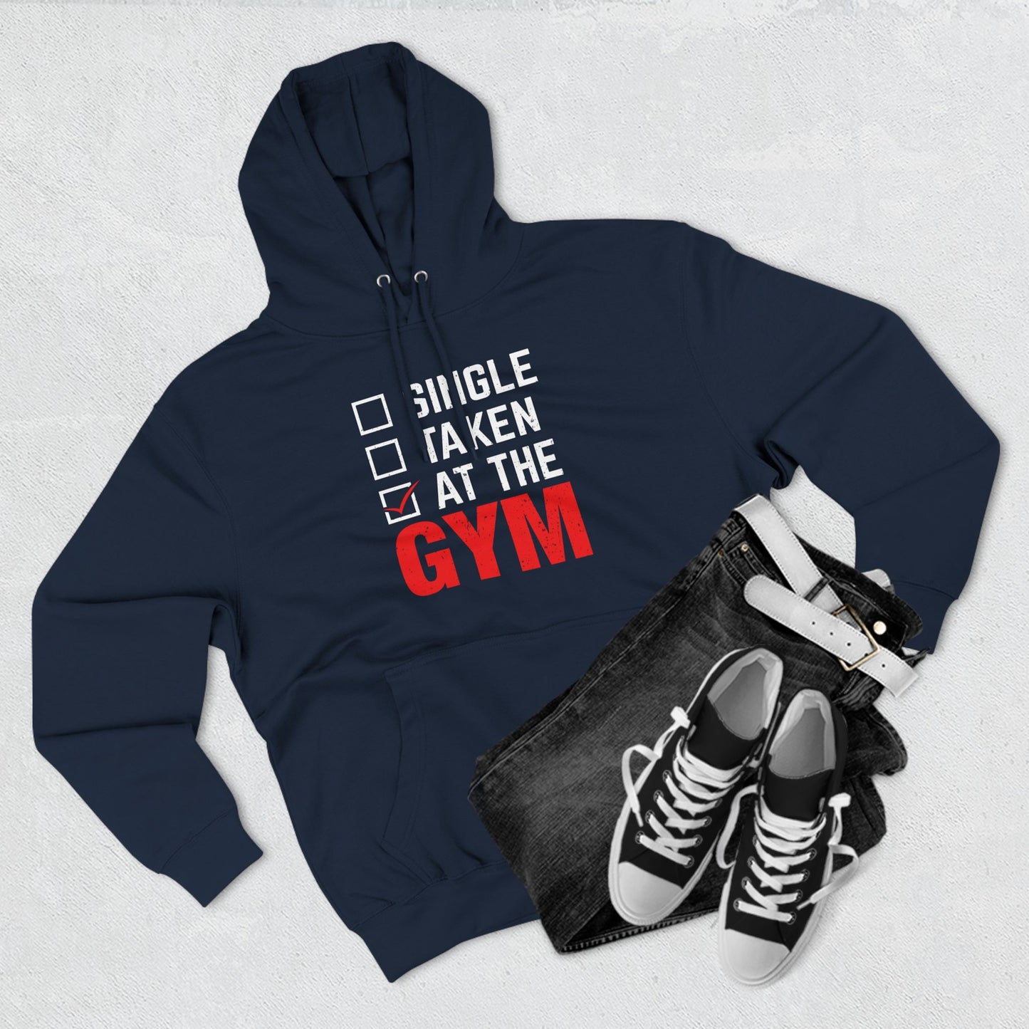 Taken At The Gyn Hoodie - Three-Panel Fleece