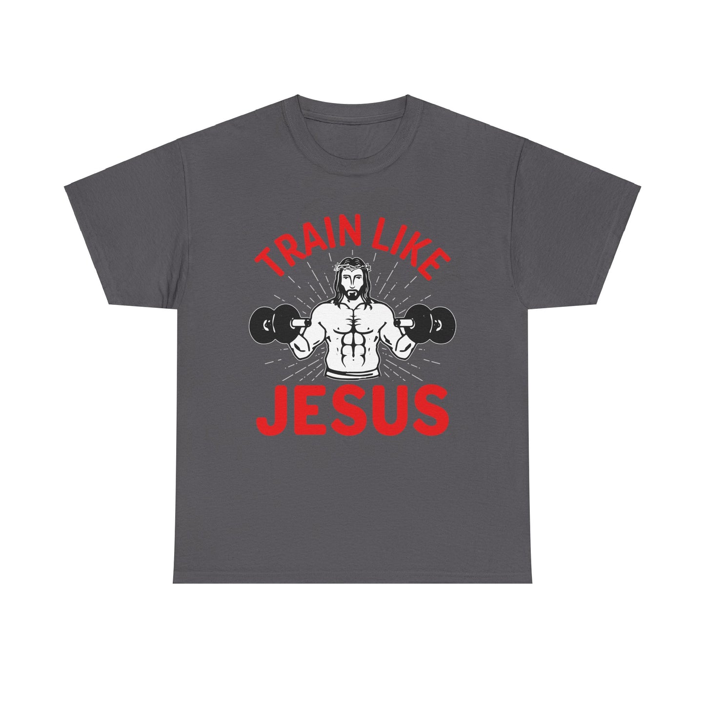 Train like Jesus Unisex Heavy Cotton Tee - Perfect for Gym Fans