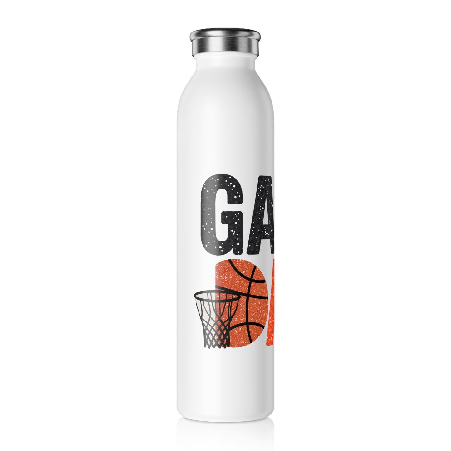 Game Day Slim Water Bottle | Perfect for Basketball Fans