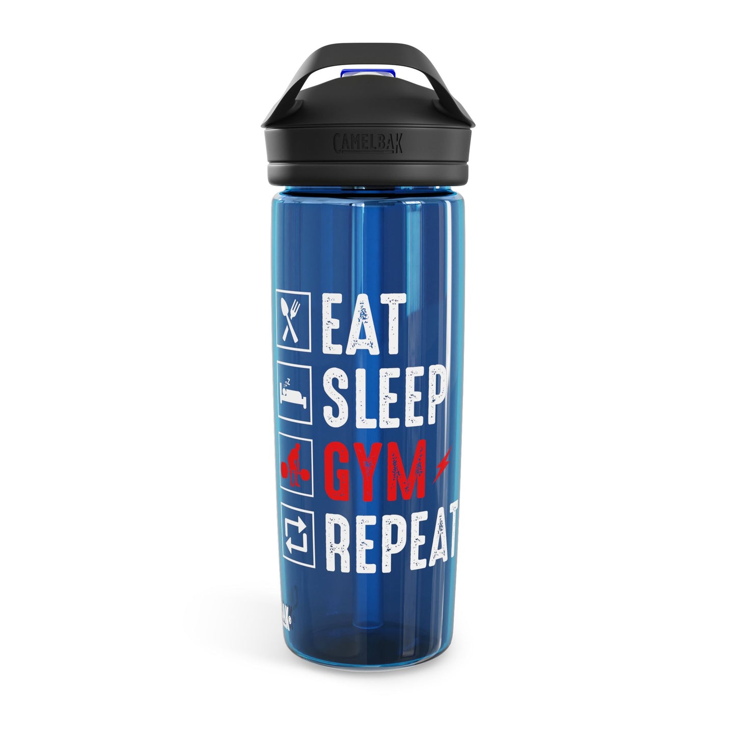 Eat Sleep Gym Water Bottle - 20oz/25oz - Hydrate & Inspire