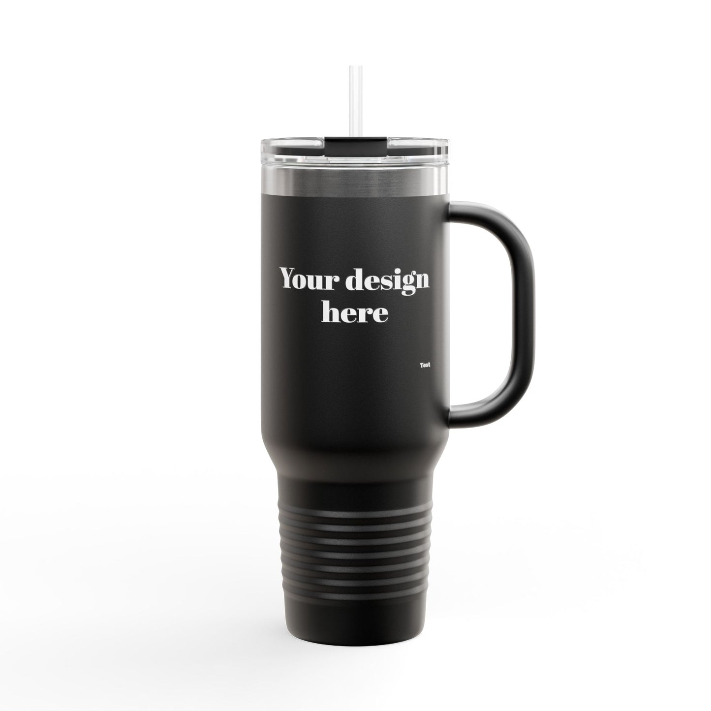 Black Personalized Insulated Travel Mug | Custom Design | 40oz