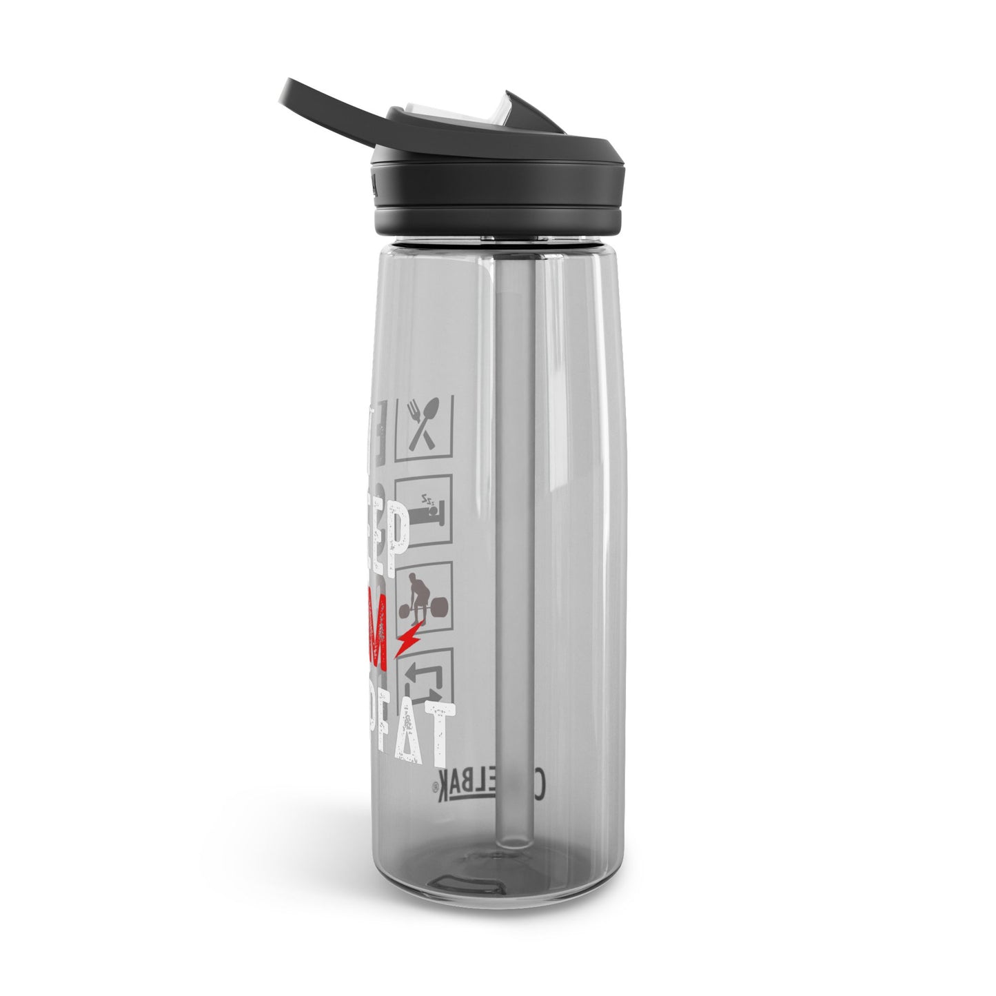 Eat Sleep Gym Water Bottle - 20oz/25oz - Hydrate & Inspire