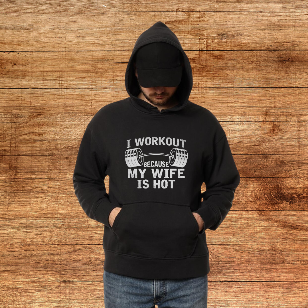 I Workout Hoodie - Three-Panel Fleece