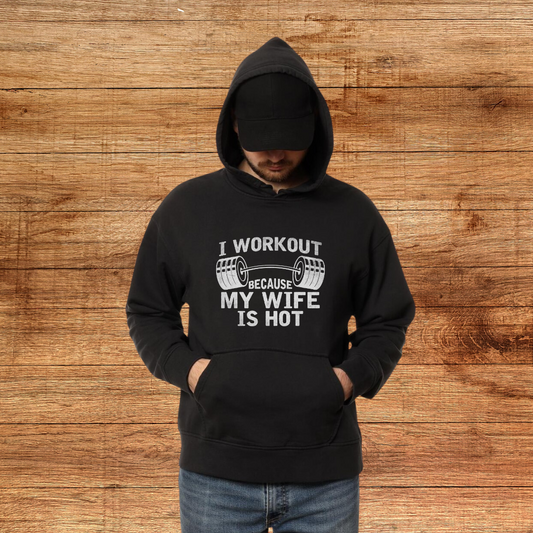 I Workout Hoodie - Three-Panel Fleece